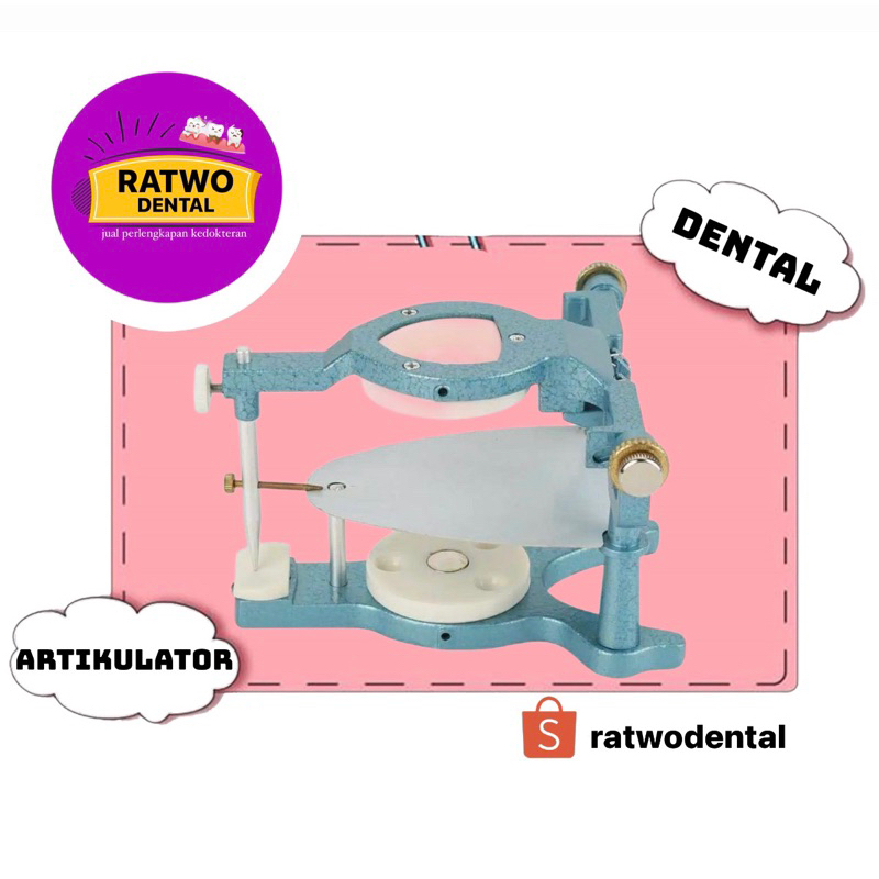 dental magnetic articulator / artikulator magnetik kedokteran pembuatan gigi tiruan / palsu anatomis