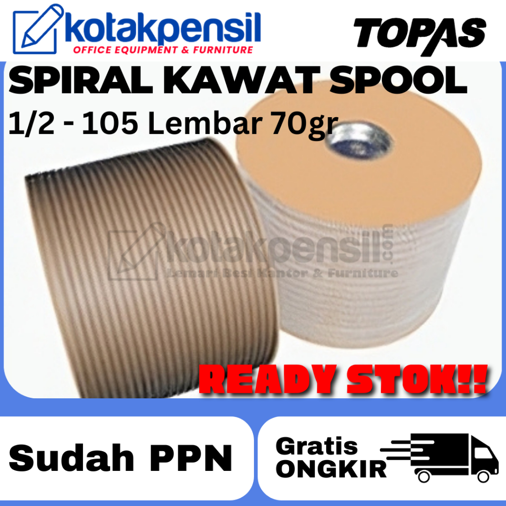 

Spiral Kawat Spool 1/2 Topas