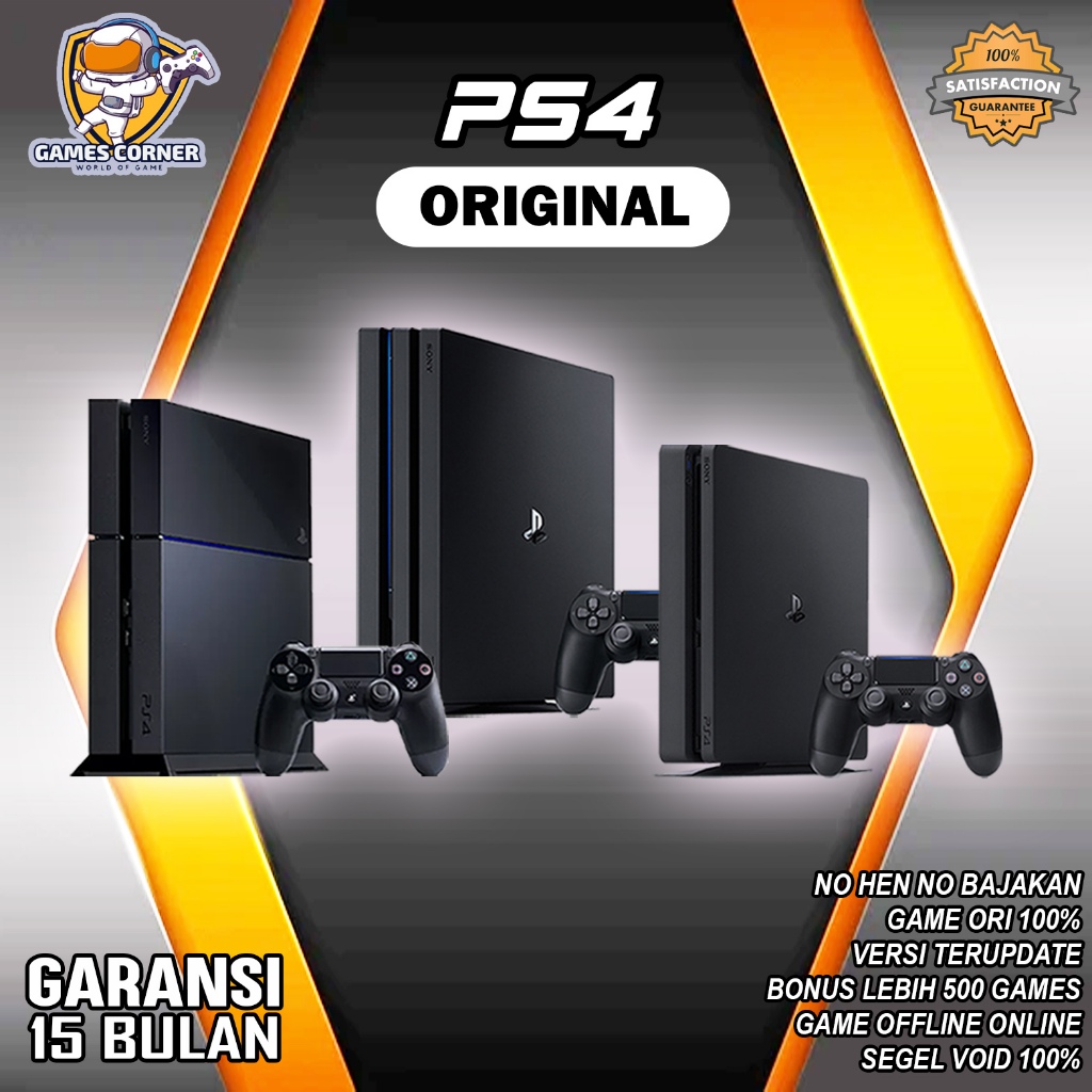 PS4 ORIGINAL FAT SLIM PRO / PLAYSTATION PS 4 FREE FULL GAME GARANSI TOKO