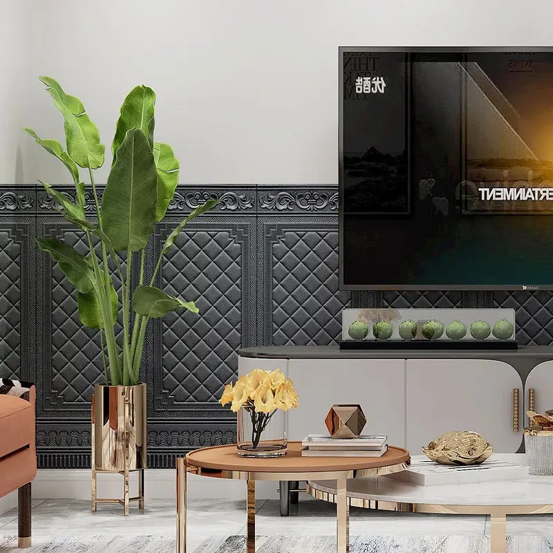 Wallpaper Dinding 3D FOAM / Wallfoam 3D Motif Foam Motif Pintu Jati