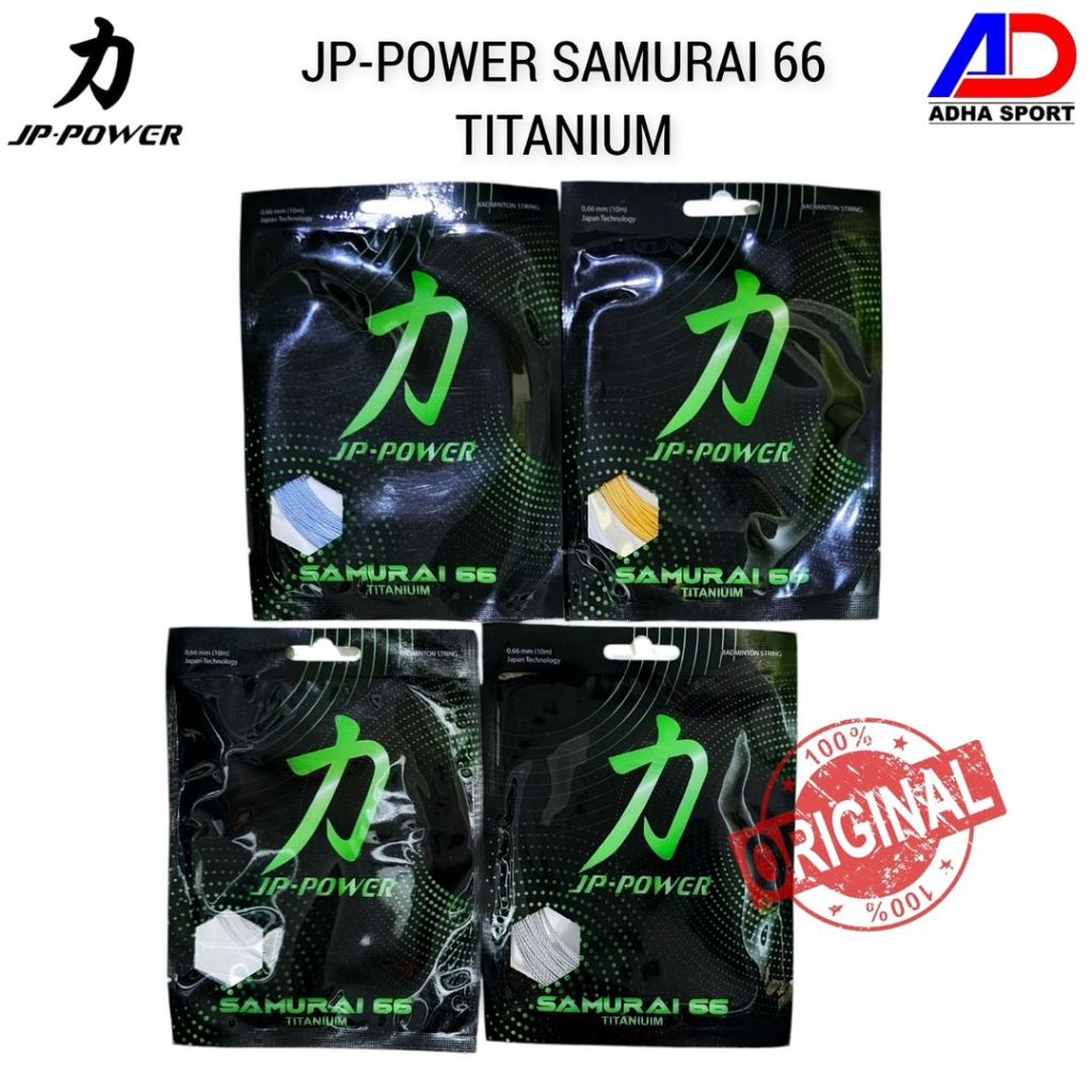 Senar Badminton JP Power Samurai 66 Titanium Original Senar Bulutangkis