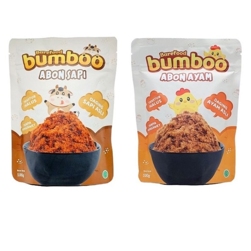 

BUMBOO Abon Asli - Kaldu & Abon Anak MPASI - No MSG - Tanpa Gula - ABON AYAM & SAPI BUMBO