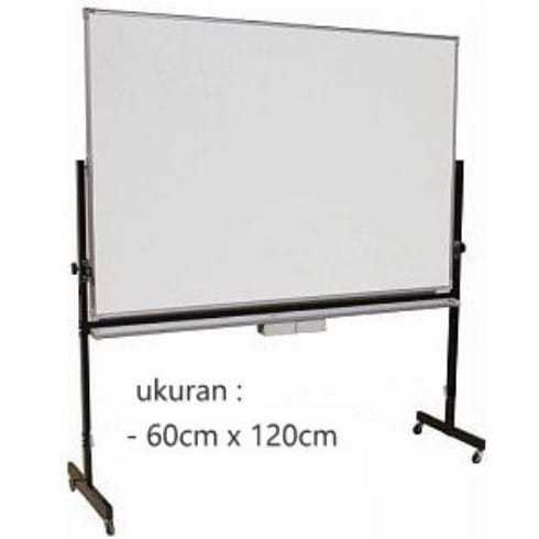 

White Board Double Face Standar ukuran 60 x 120cm