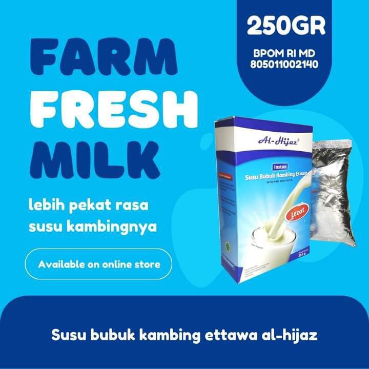 

Susu Kambing Ettawa Al Hijaz mencegah tulang rapuh dan kesehatan pernapasan