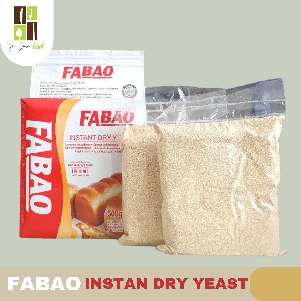 

Fabao Instan Dry Yeast / Ragi Kering Instan / Pengembang Roti / Ragi Roti / Kemasan 100g/50g RE-PACK