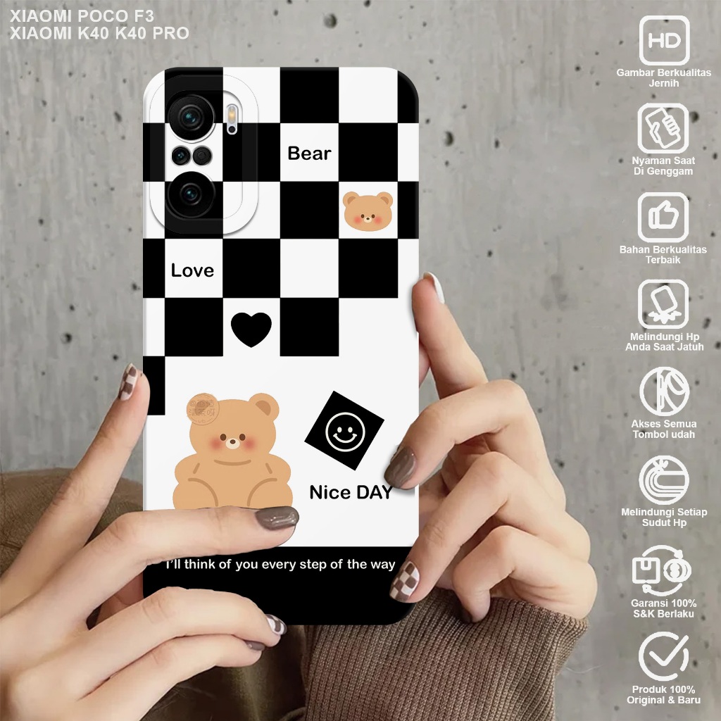 CASE XIAOMI POCO F3 - Casing Hp Xiaomi Poco F3 Motif BEARS - Case Hp Xiaomi Poco F3 - Casing Xiaomi 