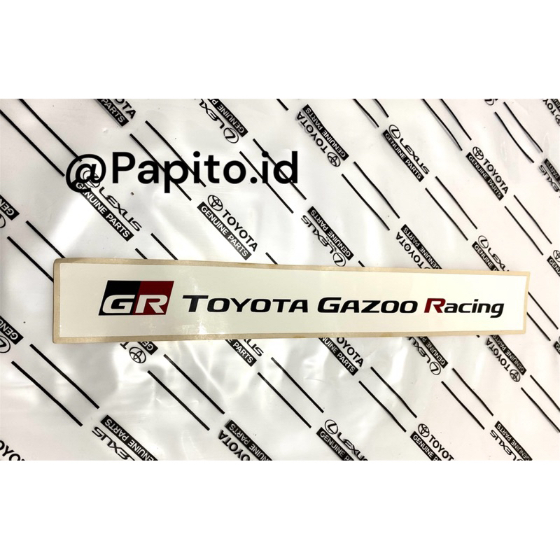 Stiker GR Toyota Gazoo Racing Universal