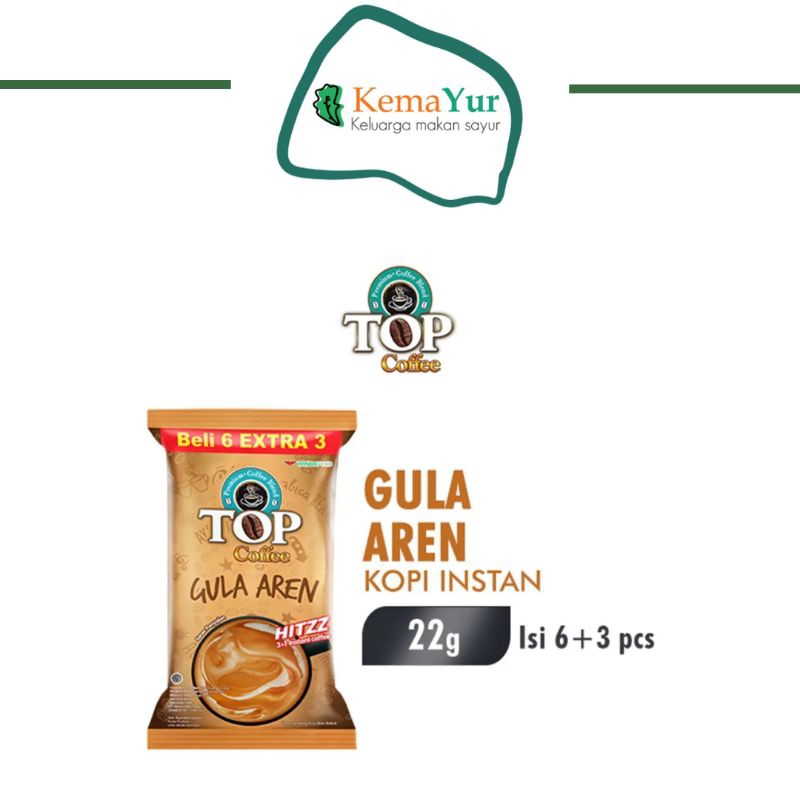 

TOP COFFEE GULA AREN KOPI 9x22gr