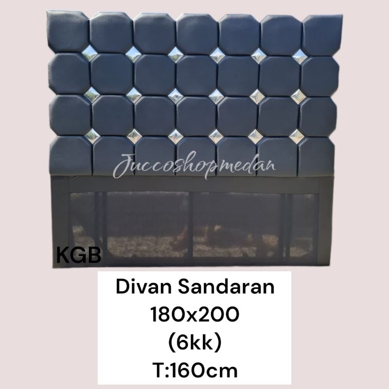 [ JUCCO ] Divan Sandaran Mewah 180x200 - Divan dan Sandaran Springbed 160x200 - Sandaran Tempahan Mi