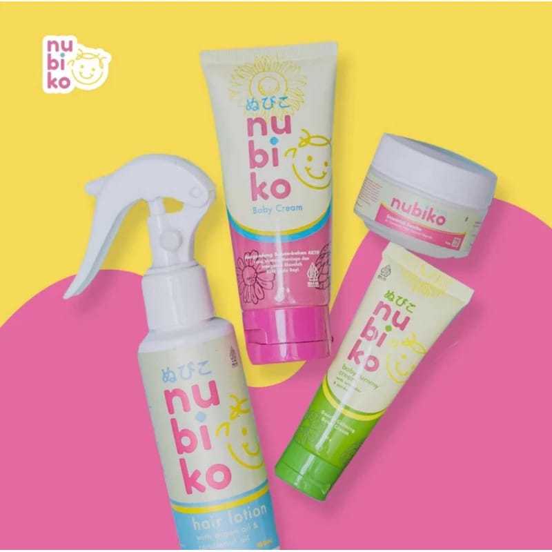 COMBO HEMAT SKINCARE BABY NUBIKO//HAIR LOTION//NUBIKO ESSENTIAL SHOOTHE//NUBIKO TUMMY CREAM//NUBIKO 