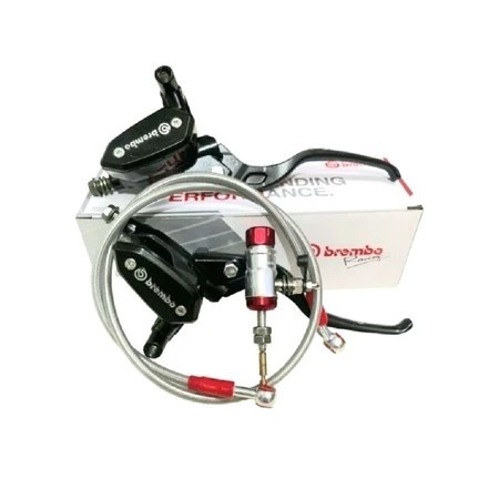 Master rem double oval kopling hidrolik model rcb satu set stut selang 95cm pnp fu vixion ninja klx 