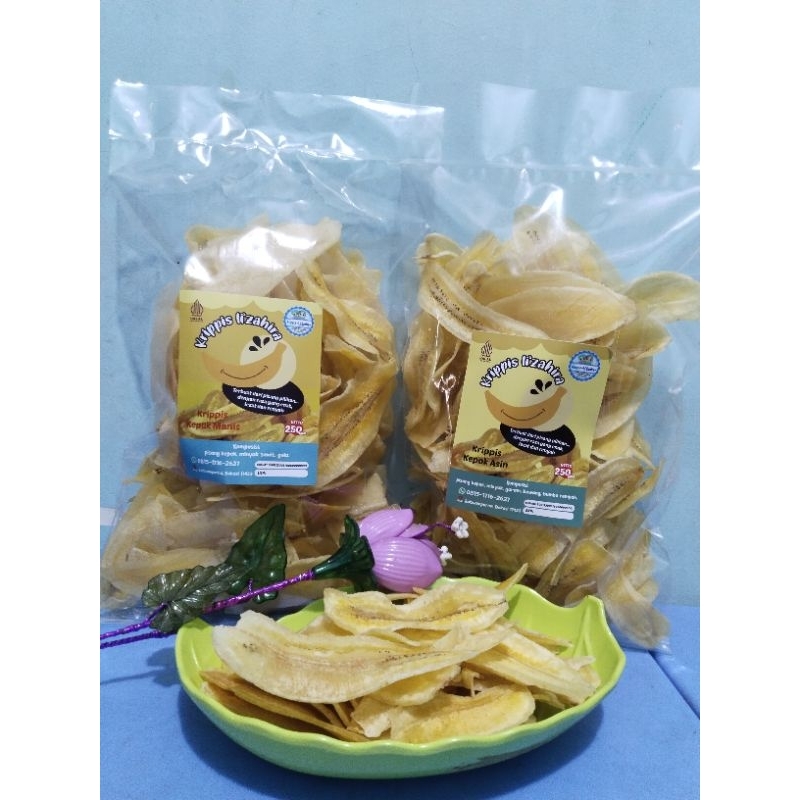 

Kripik pisang Kepok Asin Gurih 250gr