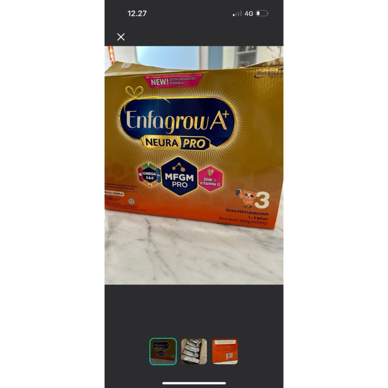 preloved susu enfagrow tahap 3