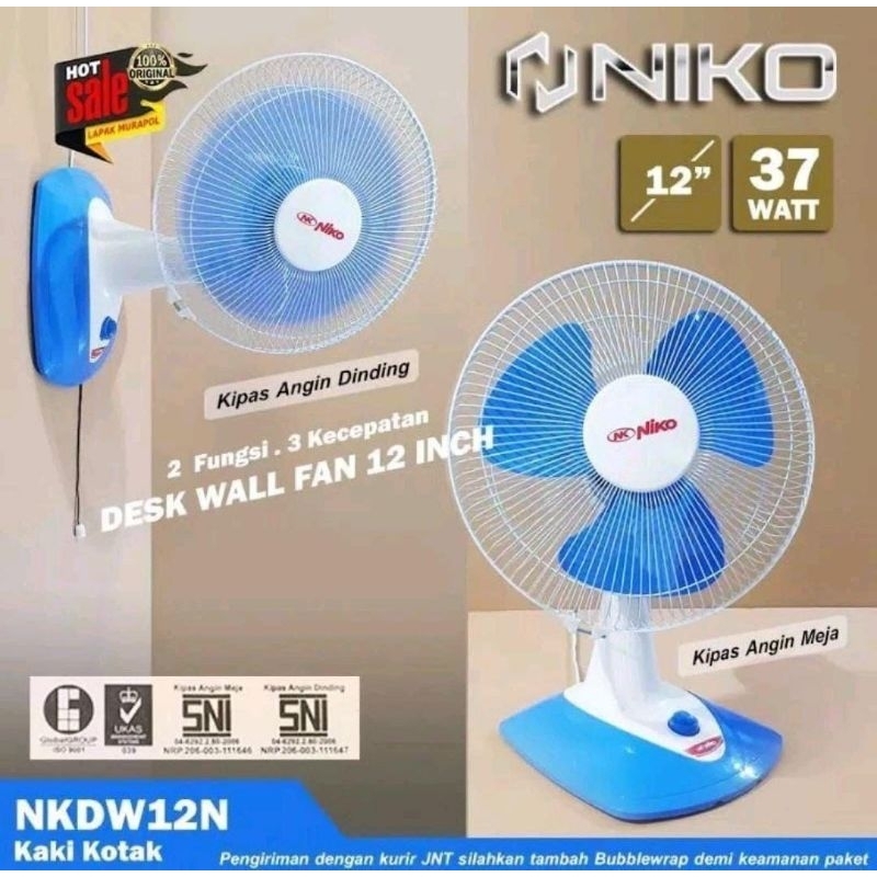 kipas angin dinding/kipas angin meja 12"