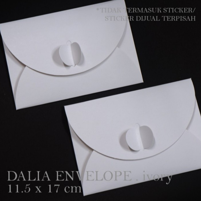 

(10pcs) Envelope Kemasan Souvenir Undangan Pernikahan Amplop Ivory Size 15x17cm
