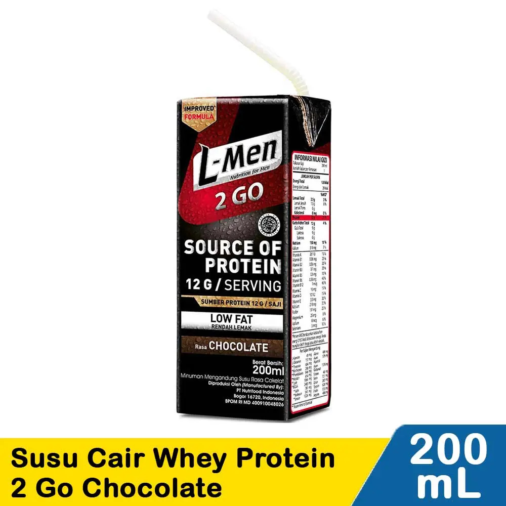 

l-men susu uht whey protein 2 go chocolate 200ml