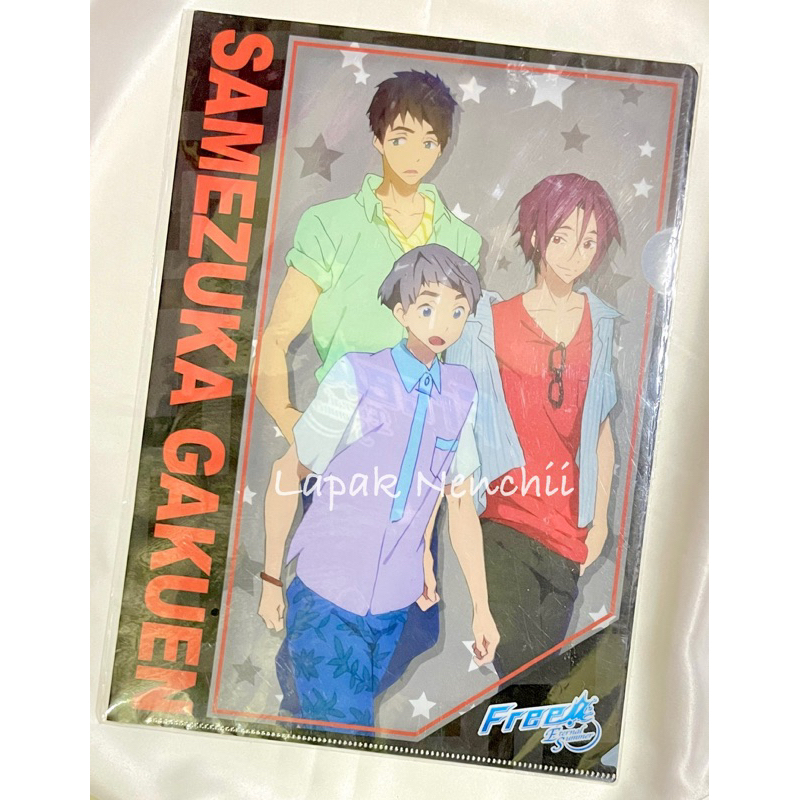 Official Merch Clear File A4 Anime Free Aiichiro Nitori, Sousuke Yamazaki, Rin Matsuoka