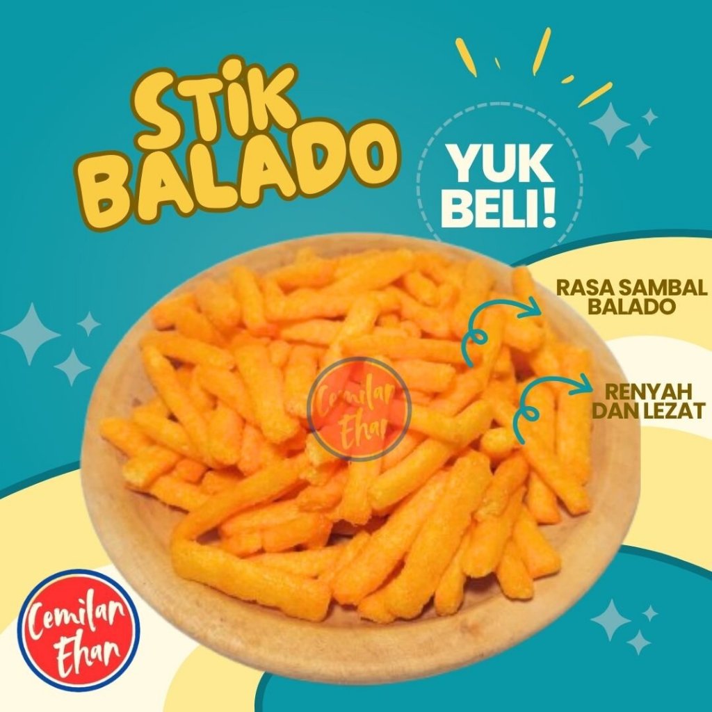 

Stik Balado - 1kg Stik Tes Keju Balado
