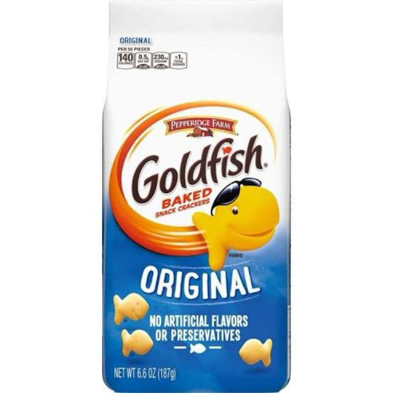 

PEPPERIDGE FARM GOLDFISH Crackers 6.6 oz import snack from USA
