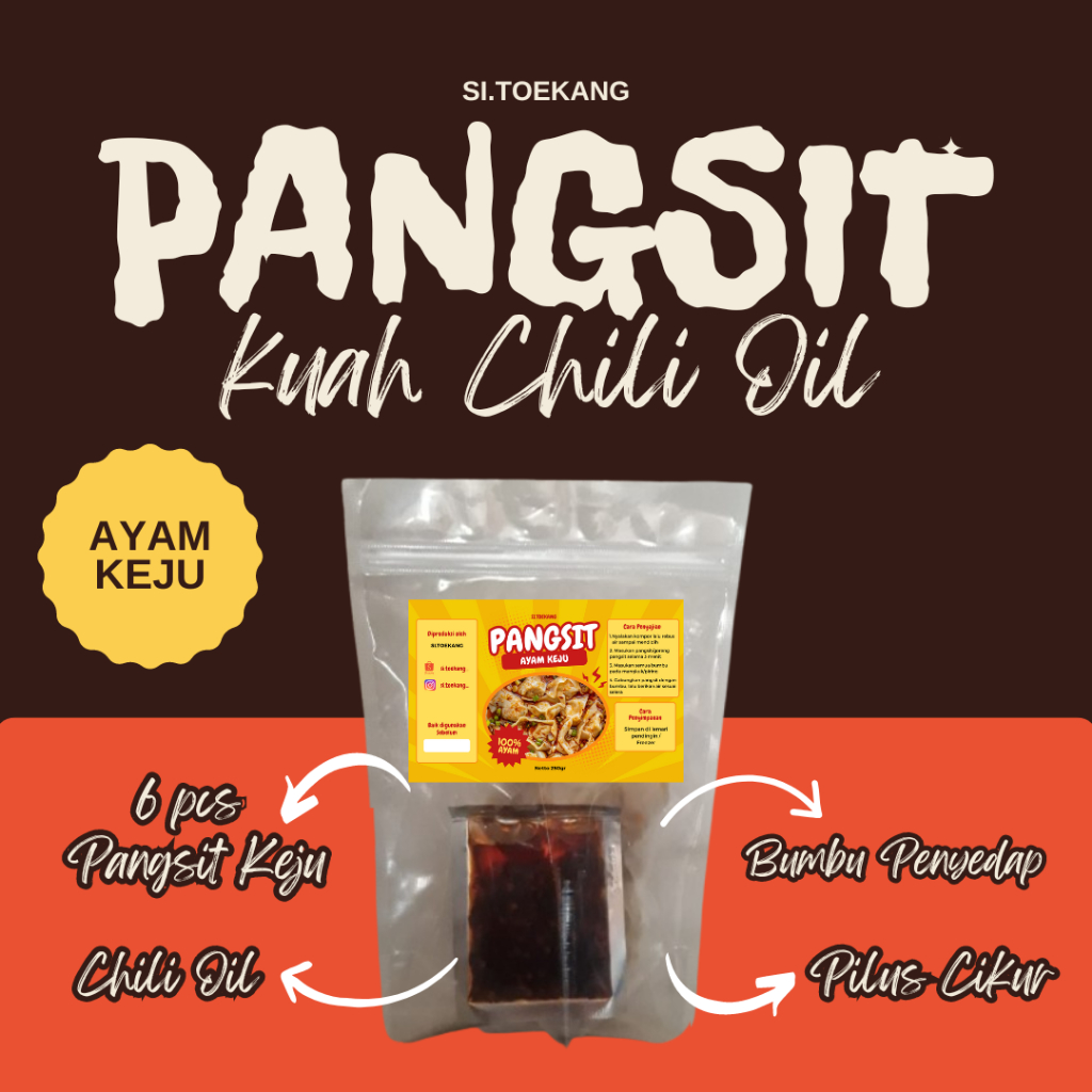 

SI.TOEKANG PANGSIT KUAH CHILI OIL - AYAM KEJU