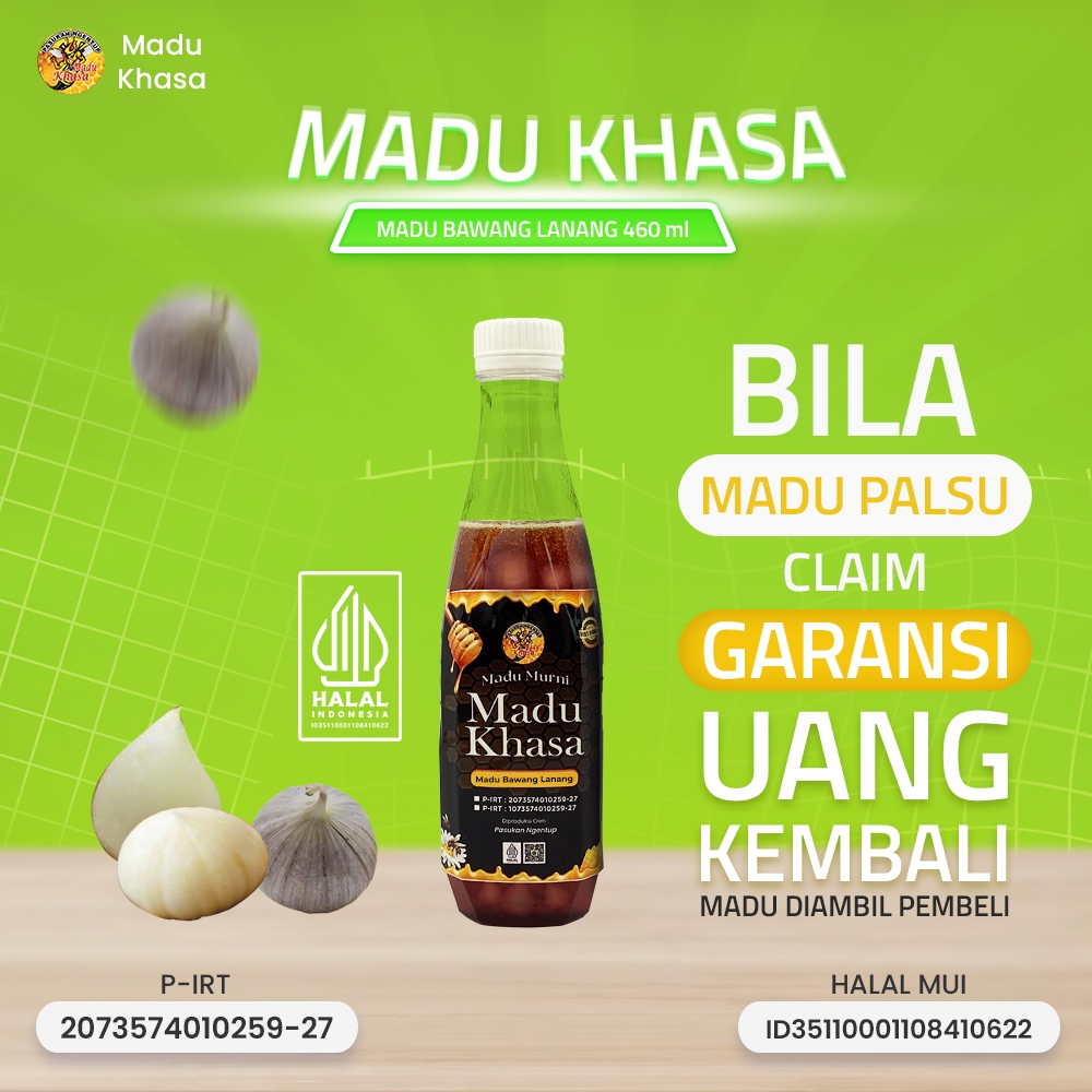 

Madu Bawang Lanang Asli | 100% Alami | Penambah Stamina & Imun Tubuh – MADU KHASA 460 ML