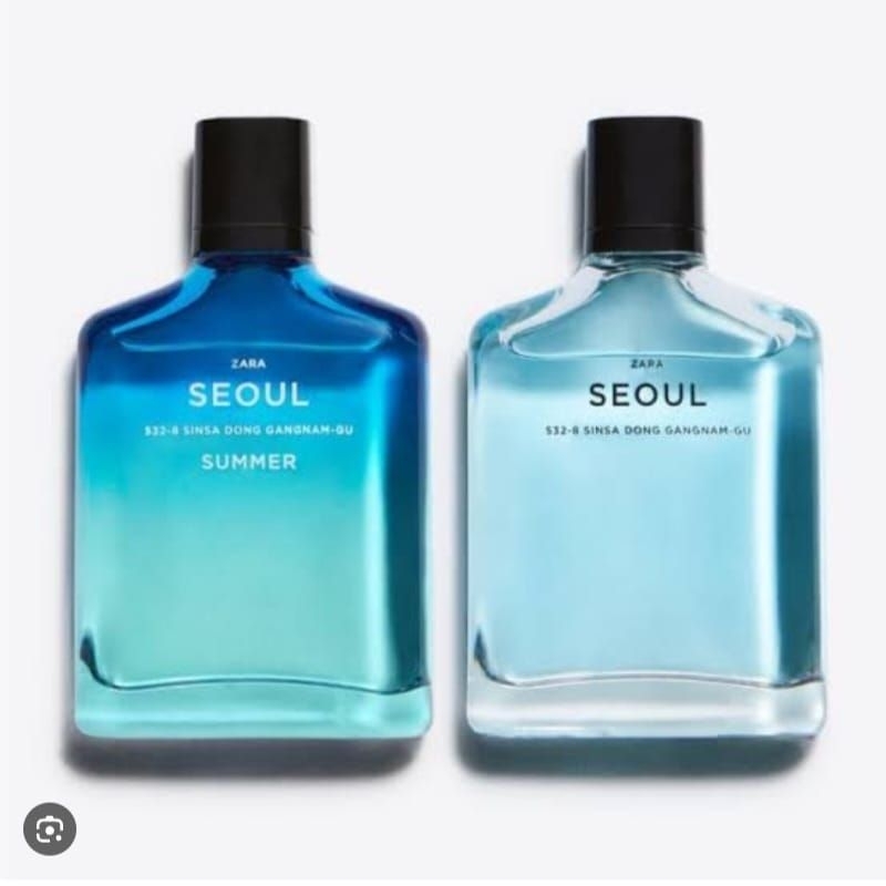parfum Zara Seoul Summer 100ml & Zara Seoul 100ml (original reject no box eropa)