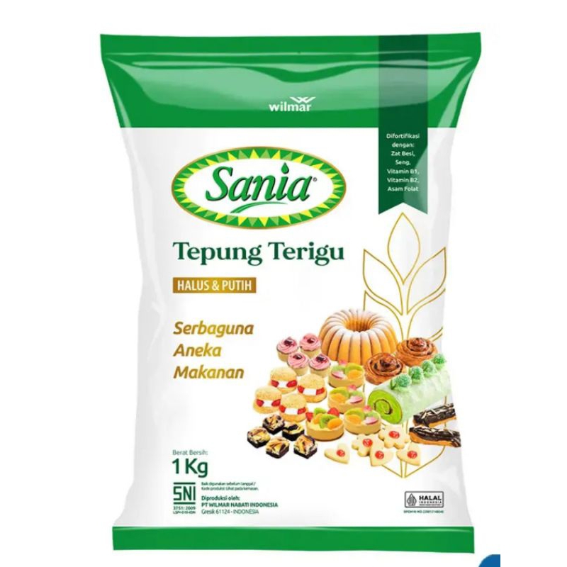 

(instant saja) Sania Tepung Terigu Serbaguna 1000 g 1kg