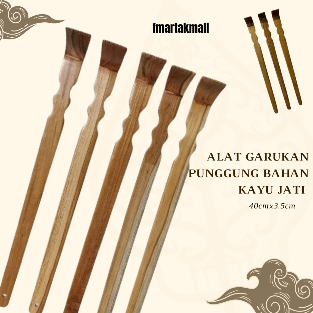 Alat Garukan punggung bahan kayu / Garuk Punggung / Garukan Punggung Kayu Jati / Penggaruk Punggung 