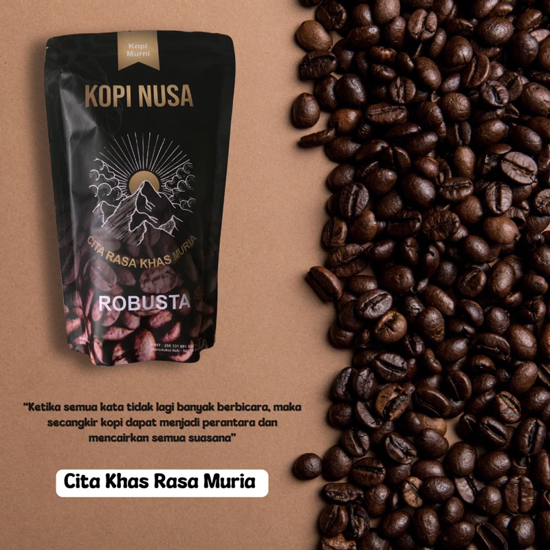 

Nusa Kopi - Kopi Robusta 250gr (Bubuk)