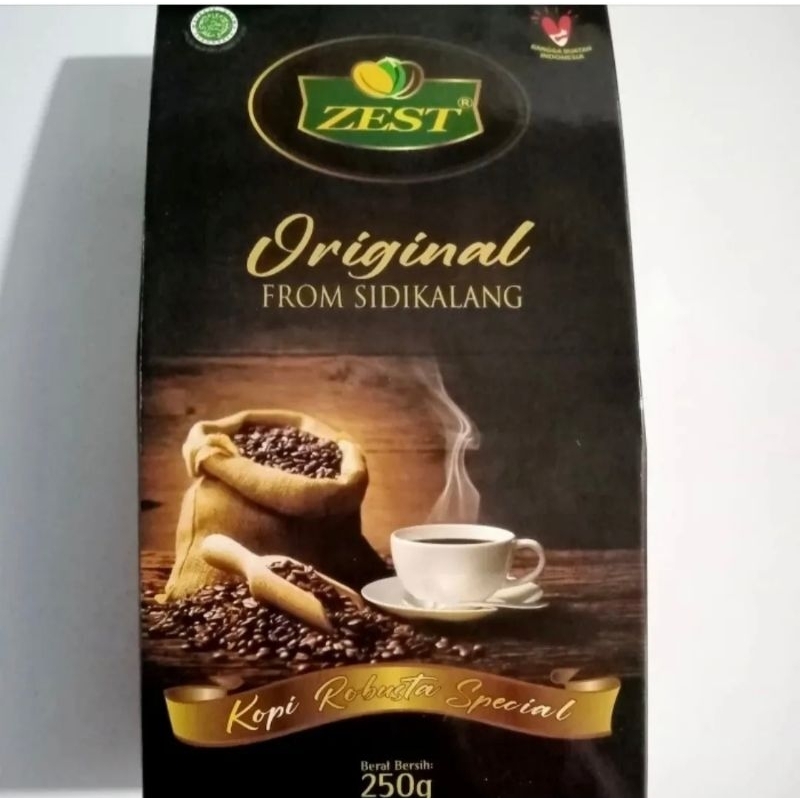 

Kopi Zest Sidikalang Robusta Bubuk Halus 250gr