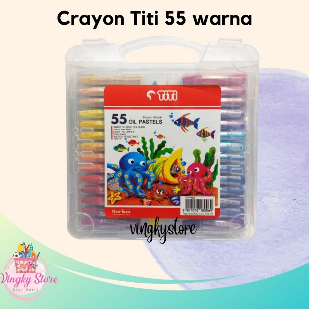 

Crayon / Oil Pastel Titi 55 Warna