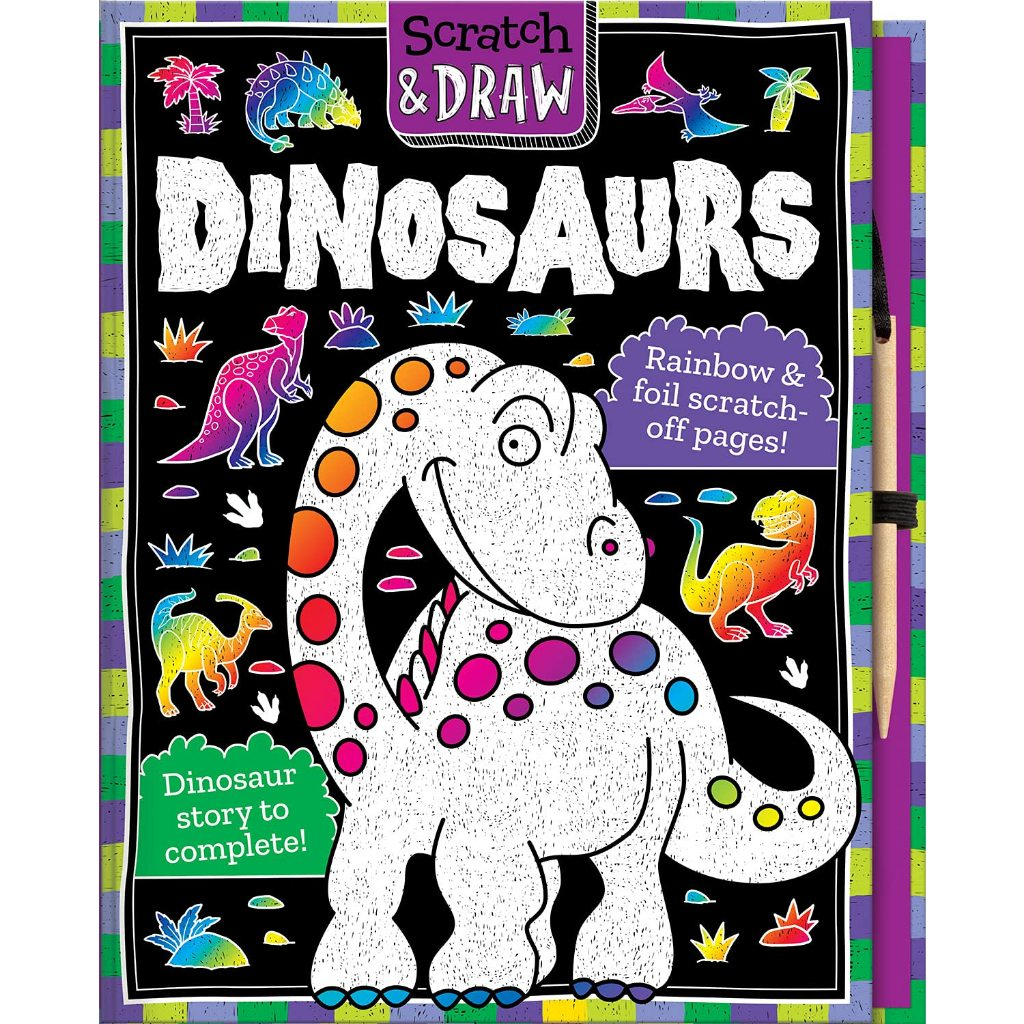 Scratch & Draw Dinosaurs Activity Book