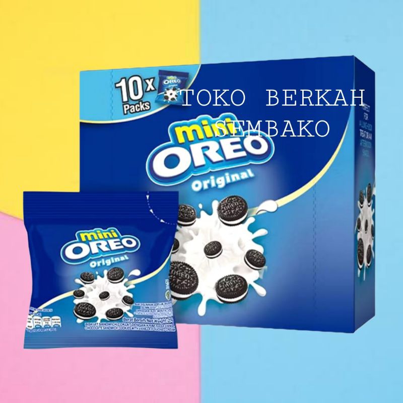 

(BOX) Mini OREO Biskuit Original Vanilla Cream Isi 10Pcs
