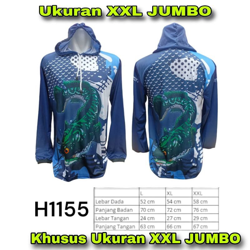 Baju Jersey Mancing XXL JUMBO Kaos Jersey Mancing Ukuran JUMBO