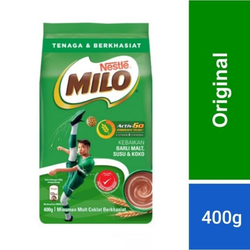 

400g Nestle Milo Activ-Go Bubuk Malaysia