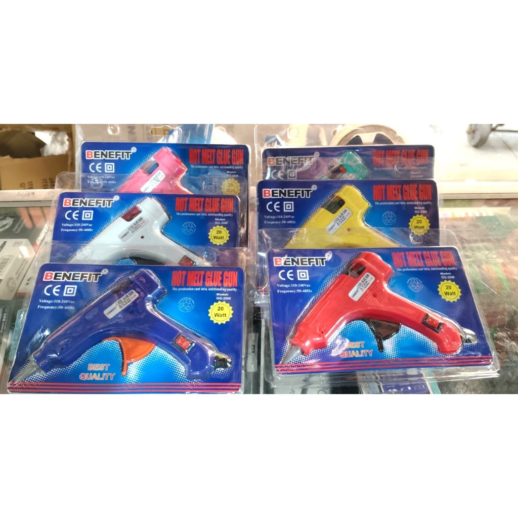

BENEFIT GLUE GUN / alat lem tembak kecil (20 watt) SF6