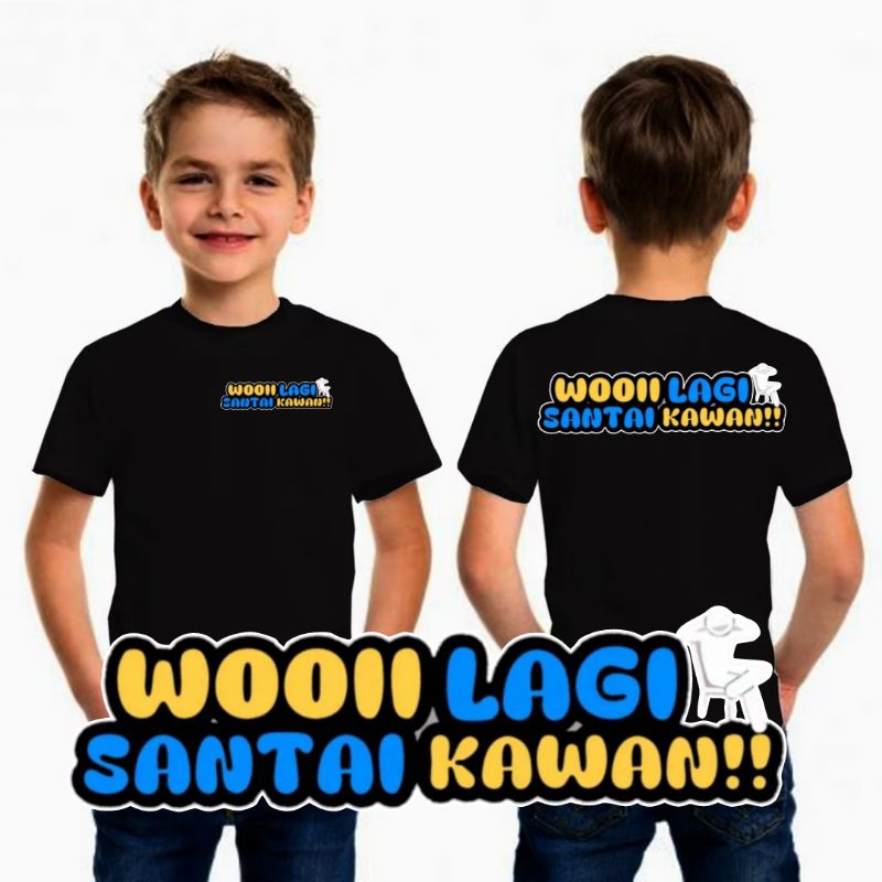 Kaos santai kawan kaos meme lagi santai kawan baju lagi santai kawan kaos biawak Kaos anak anak