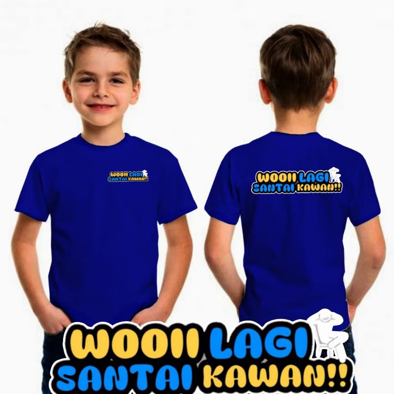 Kaos anak lagi santai kawan kaos meme kaos biawak woooi lagi santai kawan kaos anak laki laki bahan 