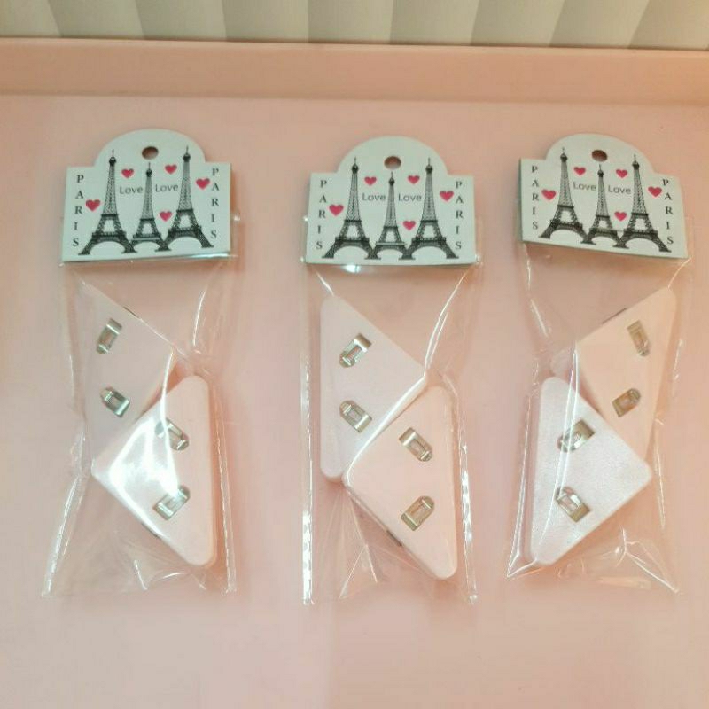 

(bukan grosir) [Aesthetic by fss.id] paper clip segitiga/klip sudut/penjepit buku/penjepit makanan isi 2