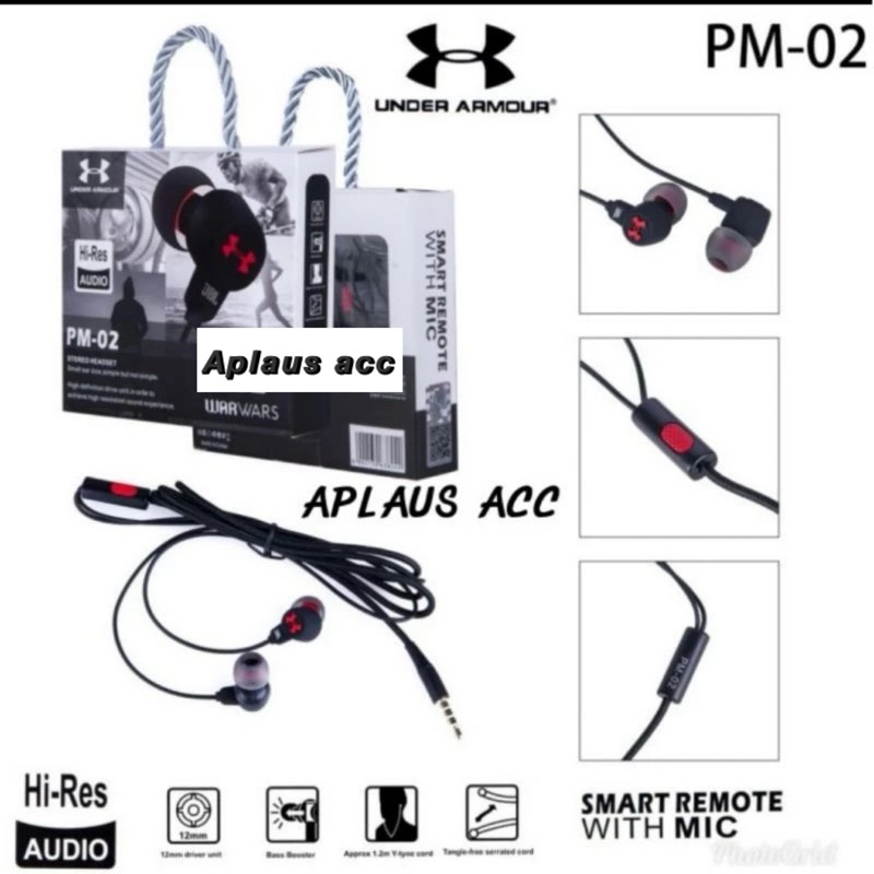 Handsfree Headset Earphone Under Armour PM-02