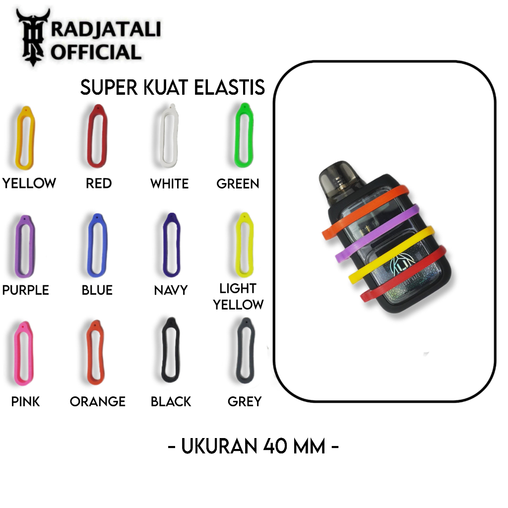 

Karet 40mm Gantungan Lanyard Universal Super Kuat Elastis Aneka Warna