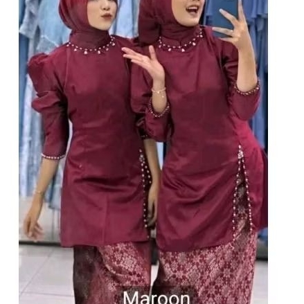 baju setelan melayu wanita rok songket