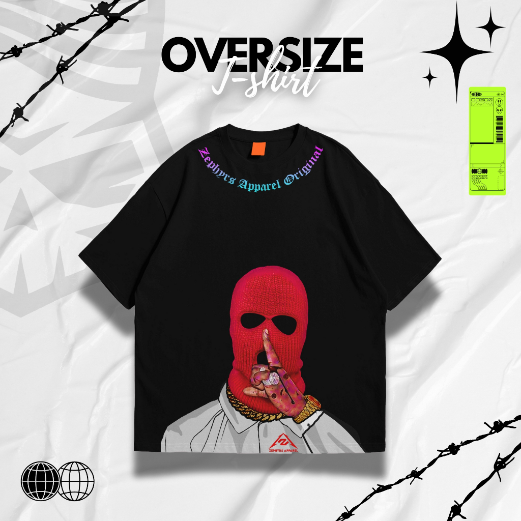 Oversize Kaos REDMASK Crime Zephyrs