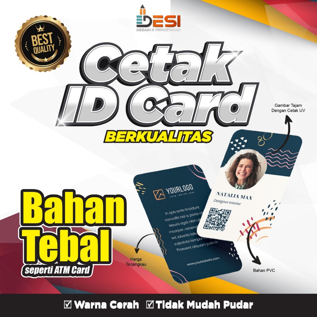 

ID CARD PREMIUM - BAHAN TEBAL - BERKUALITAS