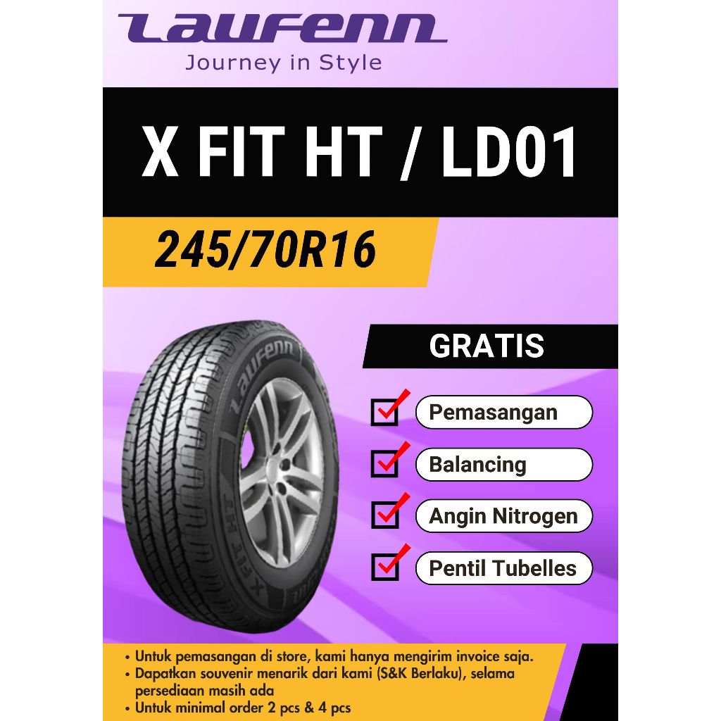 Ban mobil Laufenn 245/70R16 X FIT HT / LD01, 245 70 16, 245-70-16, 245/70-16, CHEVROLET TRAIL BLAZER