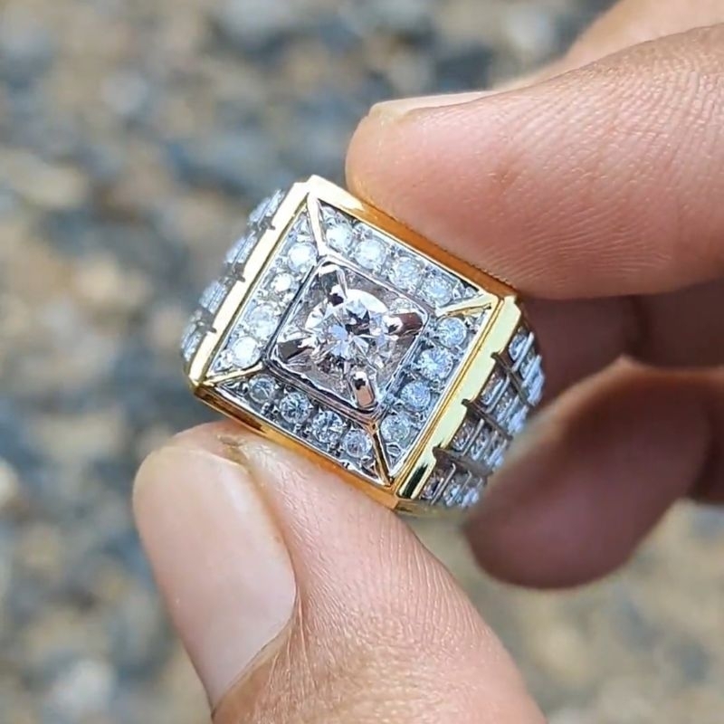 Cincin Berlian Pria Mata Utama Berlian Banjar 0,30 carat