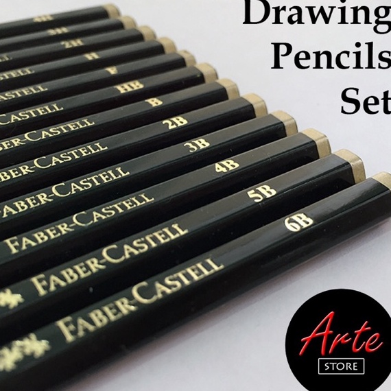 

DESAIN KHUSUS Pensil Gambar Faber Castell Graphite Pencil Set isi 12 14 16 pcs