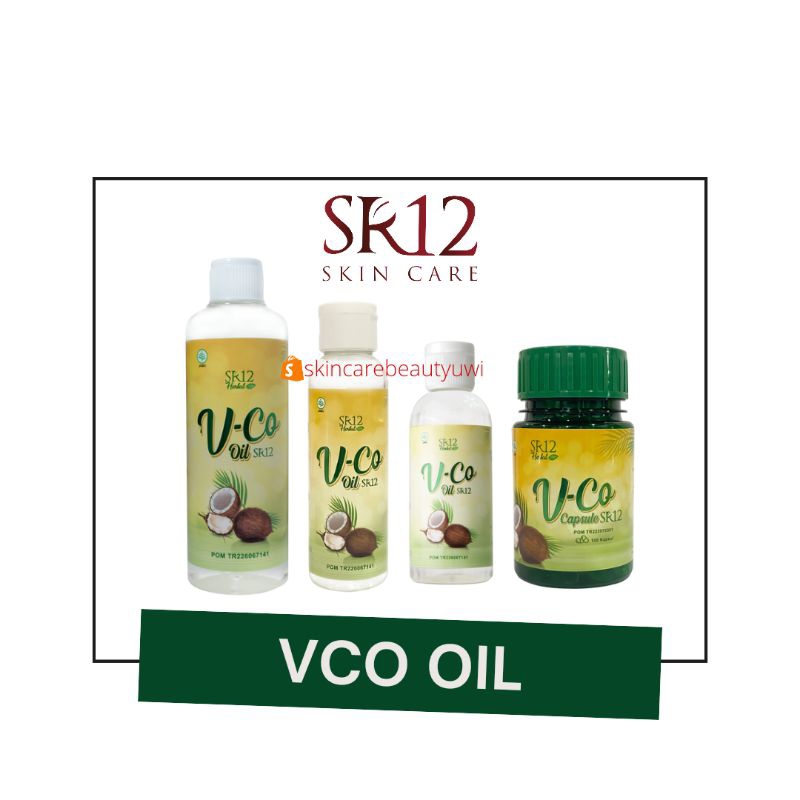 

SR12 VCO OIL 60ml V-Co 100ml Vico 250ml Kapsul 60pcs Minyak Kelapa Murni Seribu BPOM HALAL