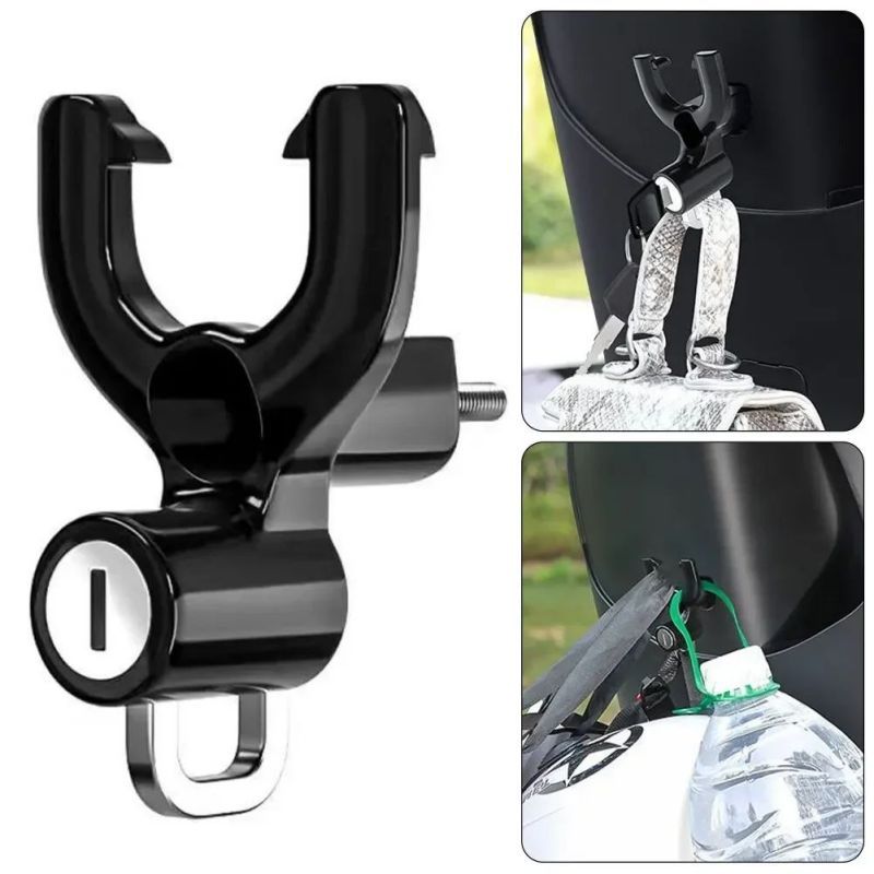 1set Gembok Helm Gembok Sepeda Motor Anti Maling Kunci Helm Motor Anti Maling Kunci Gantungan Helm