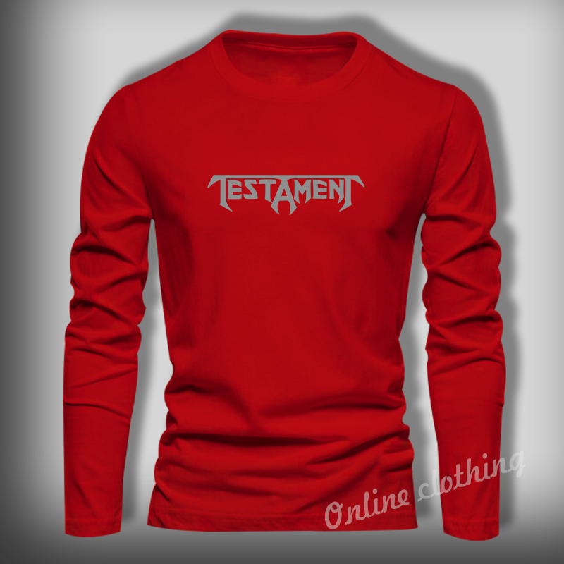 Baju Kaos Testament Lengan Panjang Pria Dewasa - Baju Casual Daily Outfit